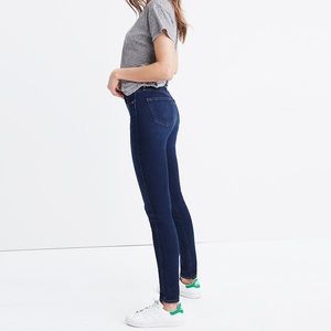 Madewell 10 inch high rise skinny jeans in Hayes wash